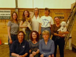 Isa with Animal Communicator, Sheila Trecartin and her students